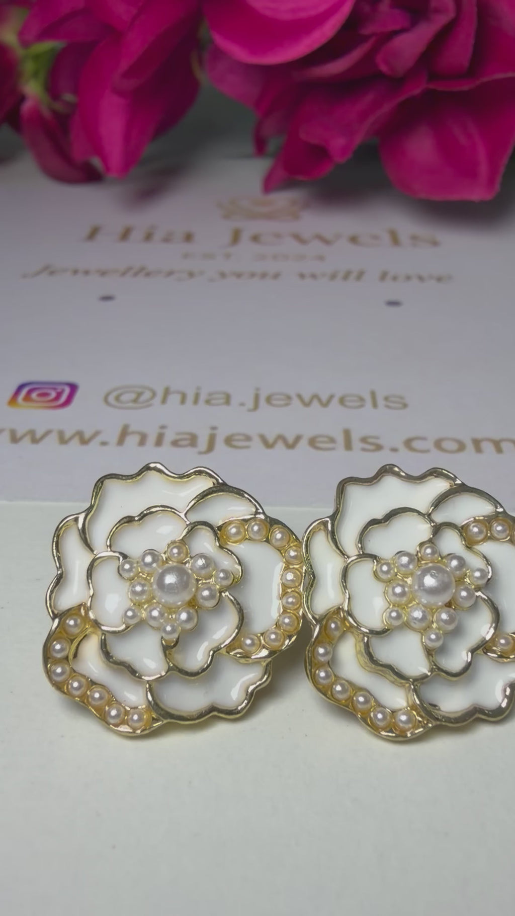 Layered Flower Earrings