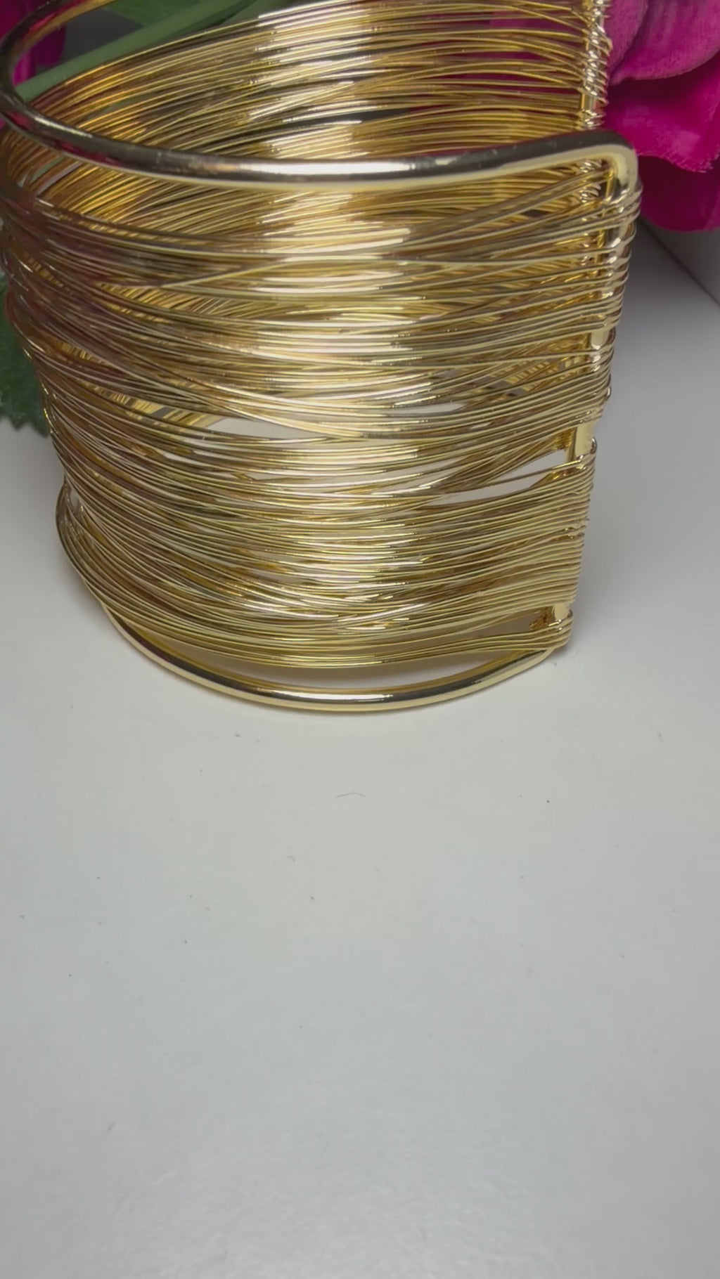 Antitarnish Wired Cuff Bracelet