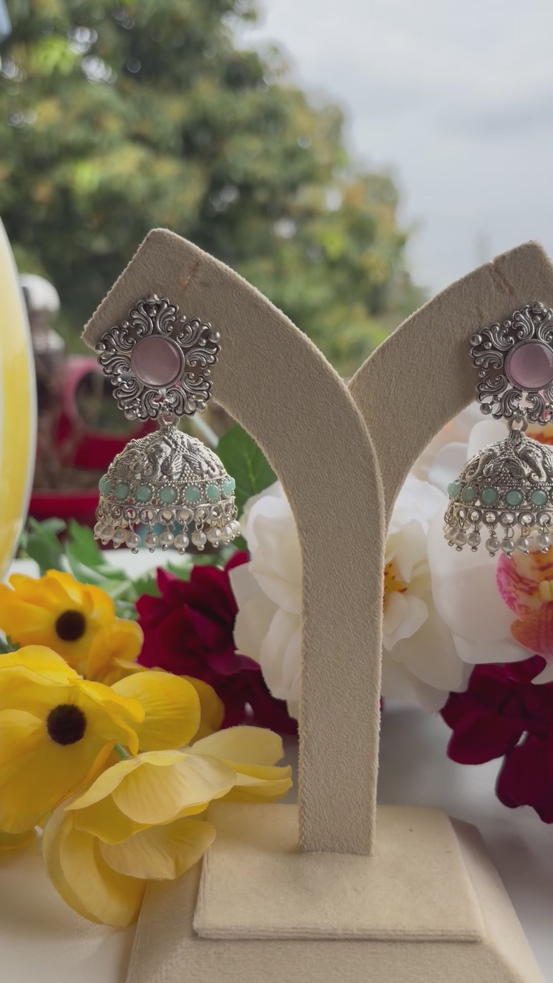 Ethereal Pastel Jhumkas